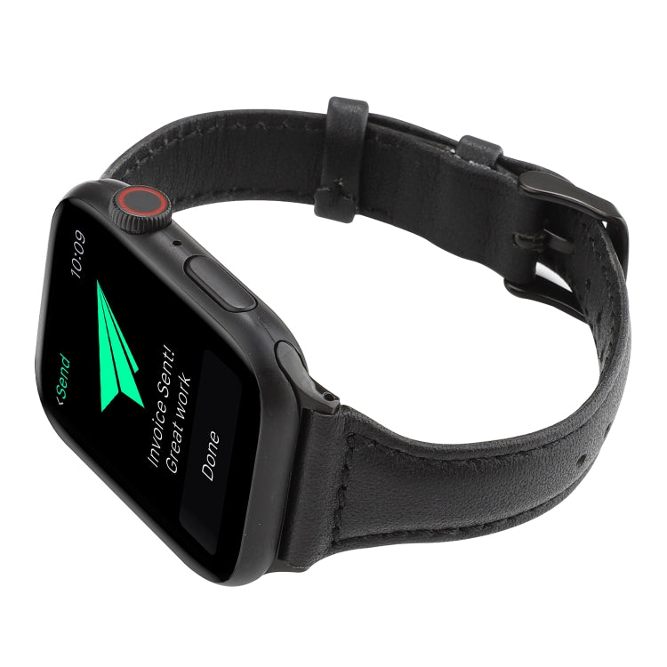 Bracelet en cuir véritable texturé Crazy Horse, pour Apple Watch Series 7 41 mm / 6 & SE & 5 & 4 40 mm / 3 & 2 & 1 38 mm, pour Apple Watch Series 8 & 7 41 mm / SE 2 & 6 & SE & 5 & 4 40 mm / 3 & 2 & 1 38 mm